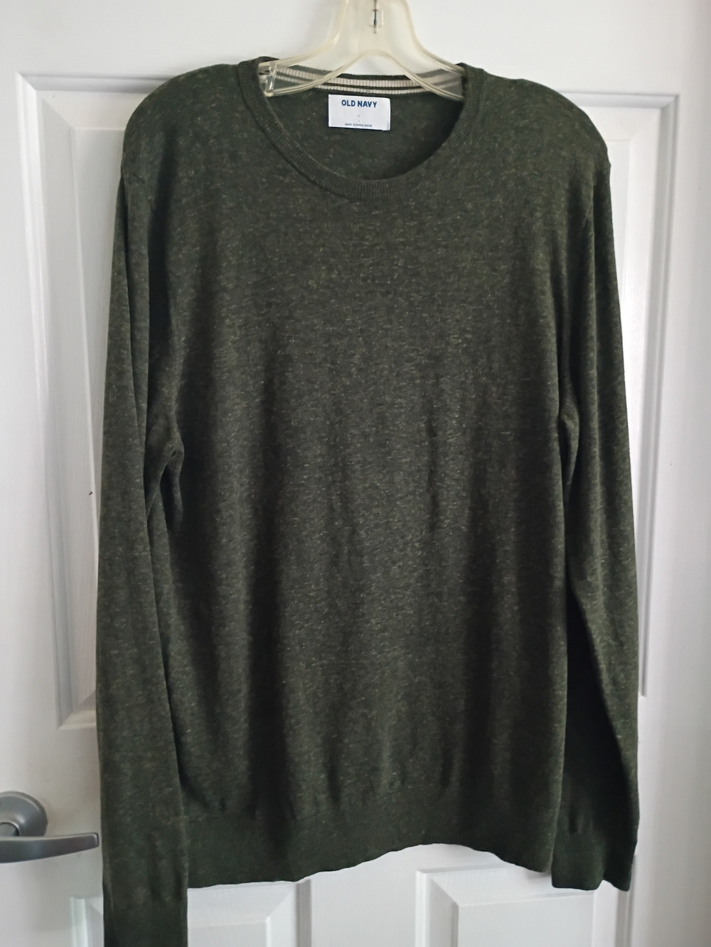 Old Navy Men's Olive Green Crewneck Sweater